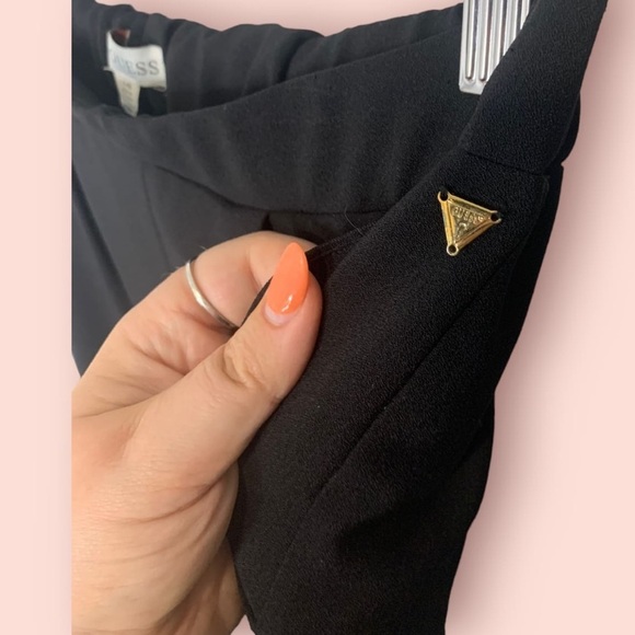 Guess Pleated Tapered Dress Pant, Size L - Picture 4 of 6